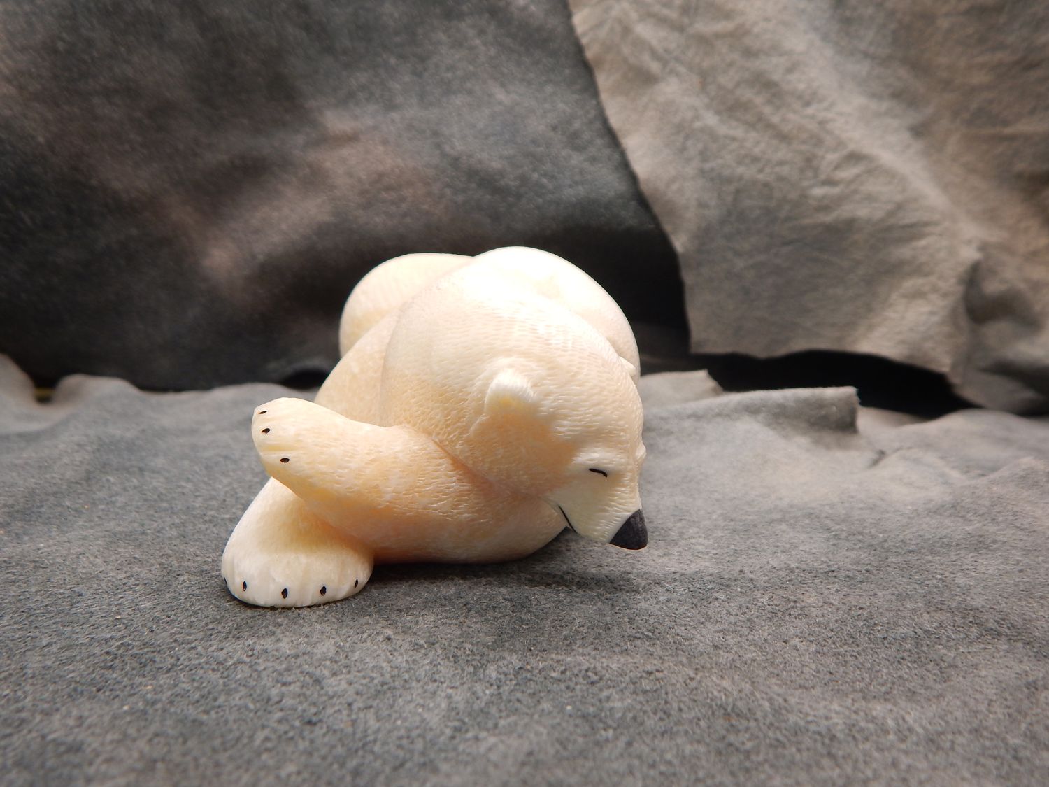 Textured Sleeping Polar Bear