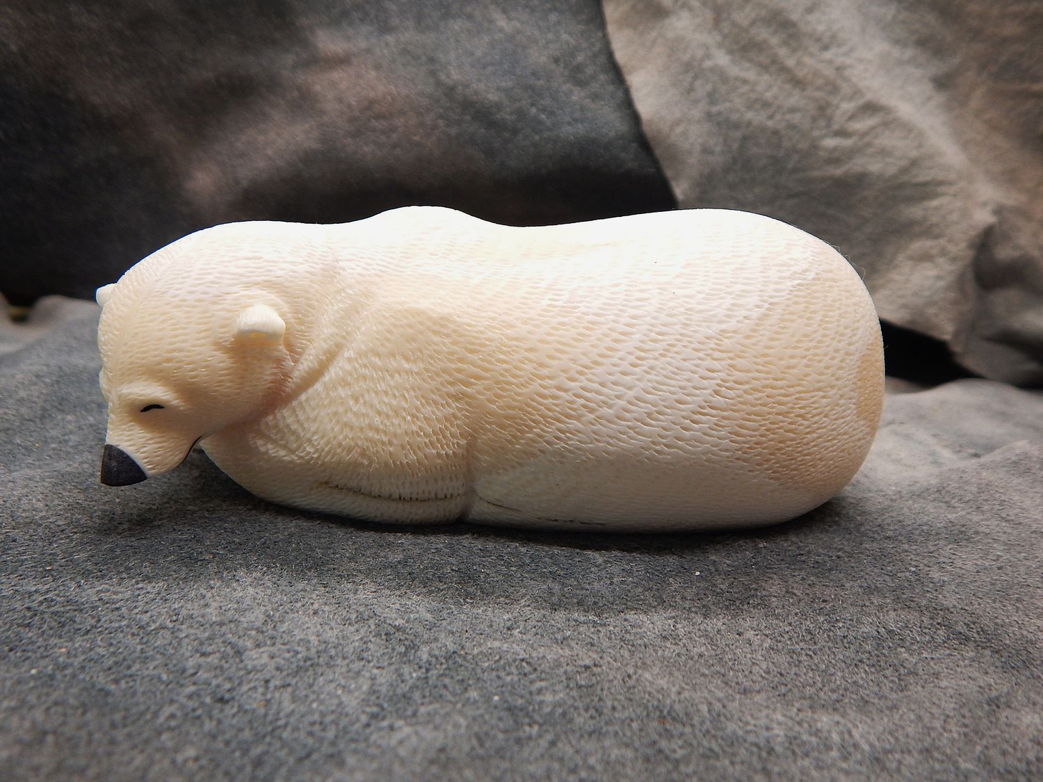 Textured Sleeping Polar Bear