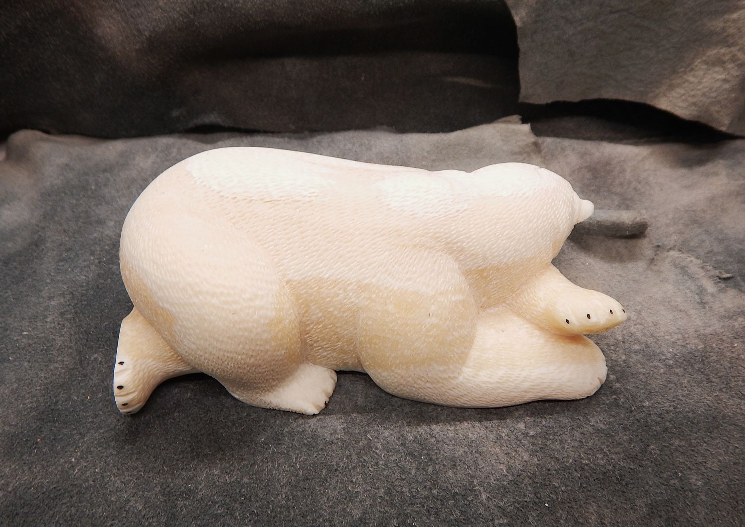 Textured Sleeping Polar Bear