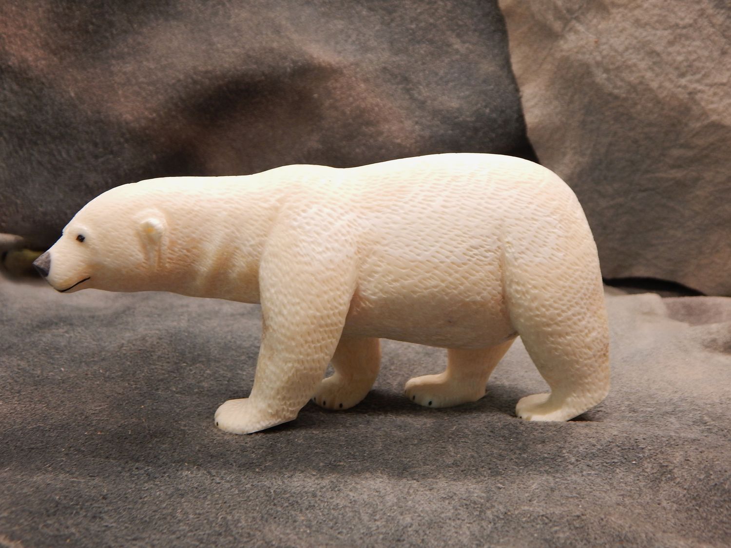 Textured Walking Polar Bear