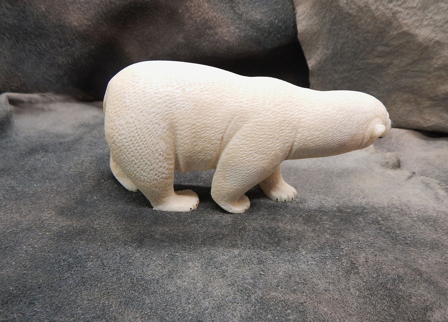 Textured Walking Polar Bear
