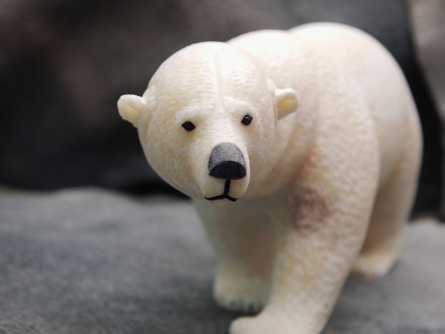 Textured Walking Polar Bear