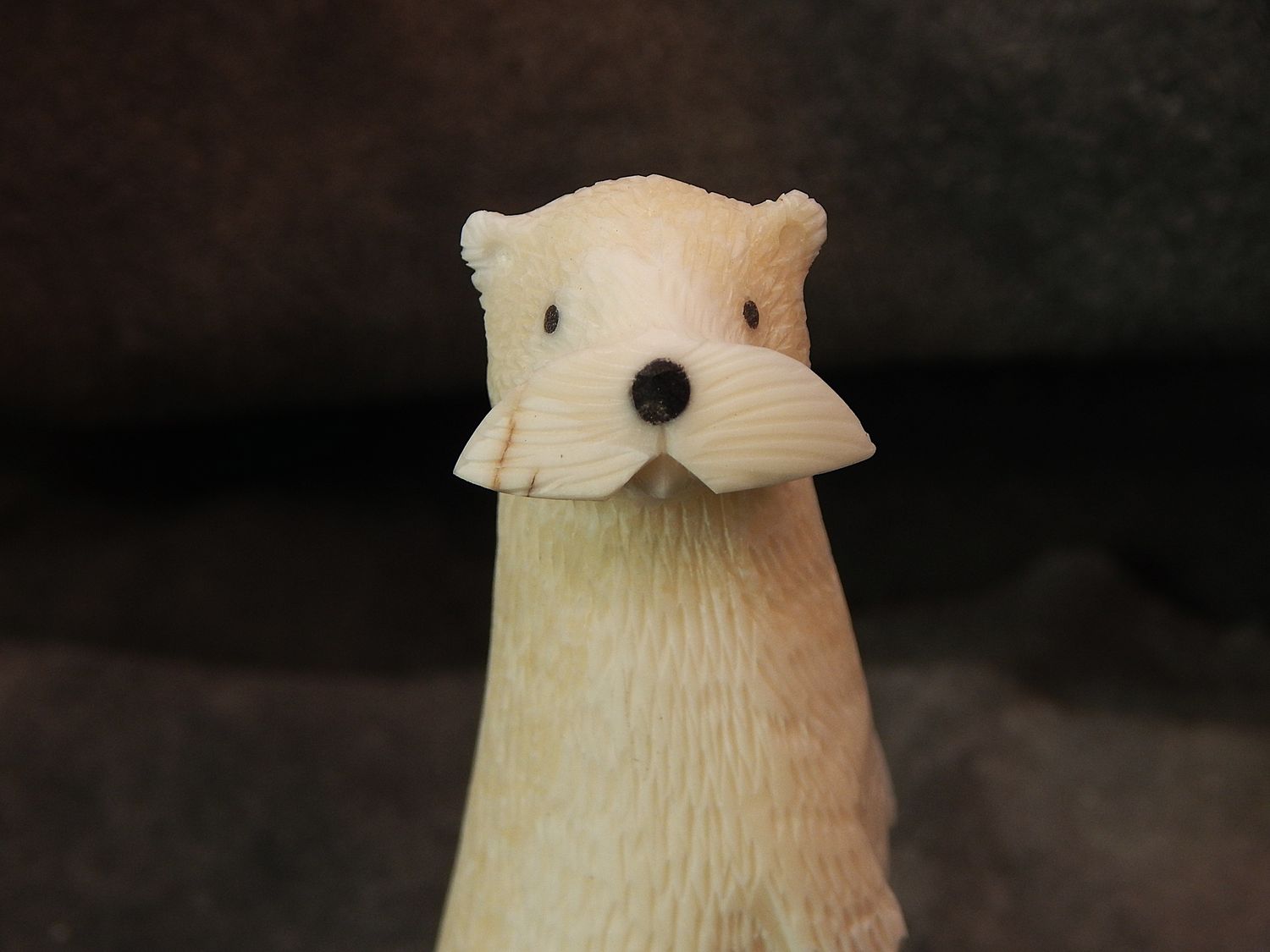Textured Standing River Otter
