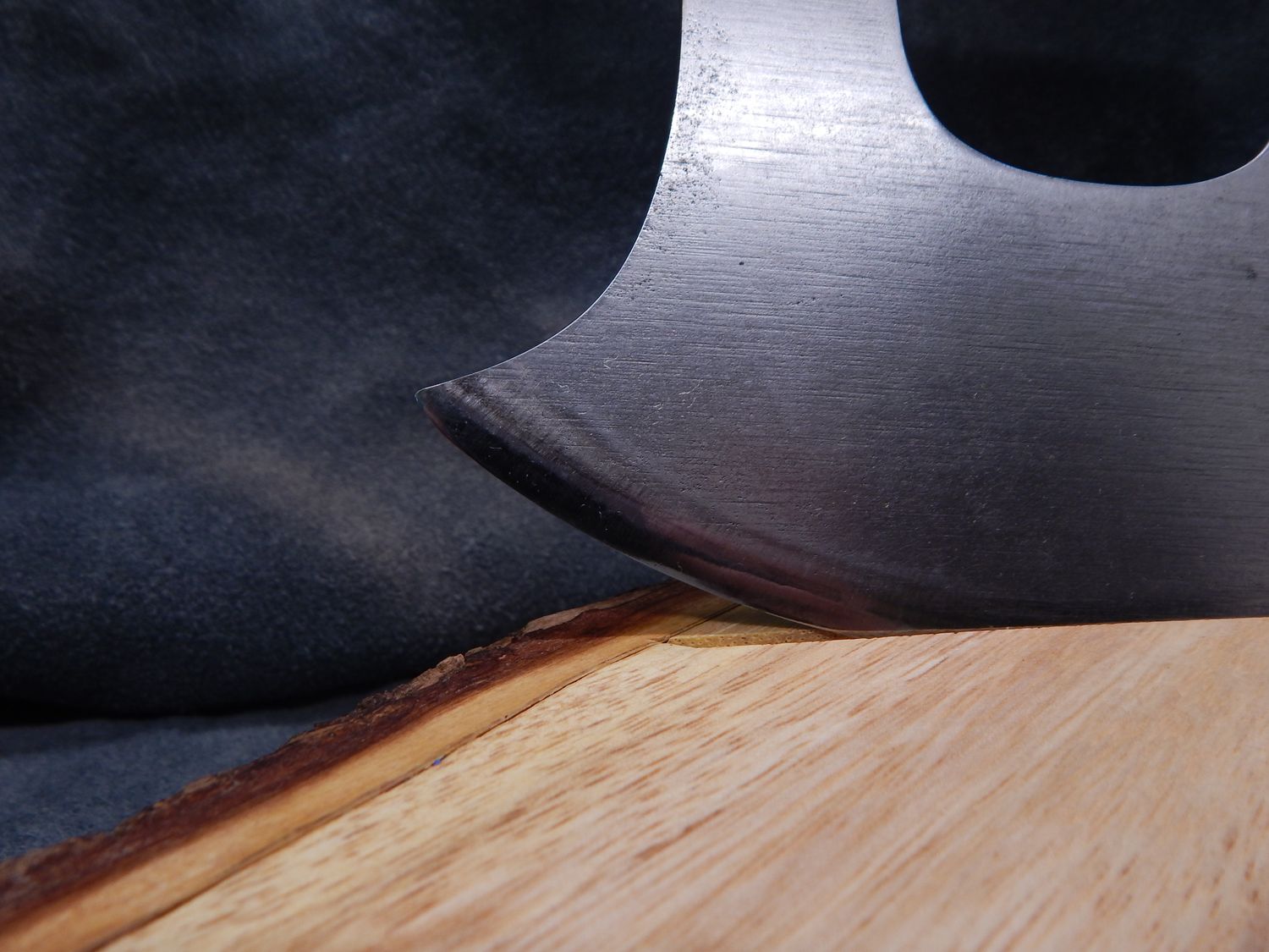 High Carbon Steel Nunivak Ulu With Caribou Antler Handle