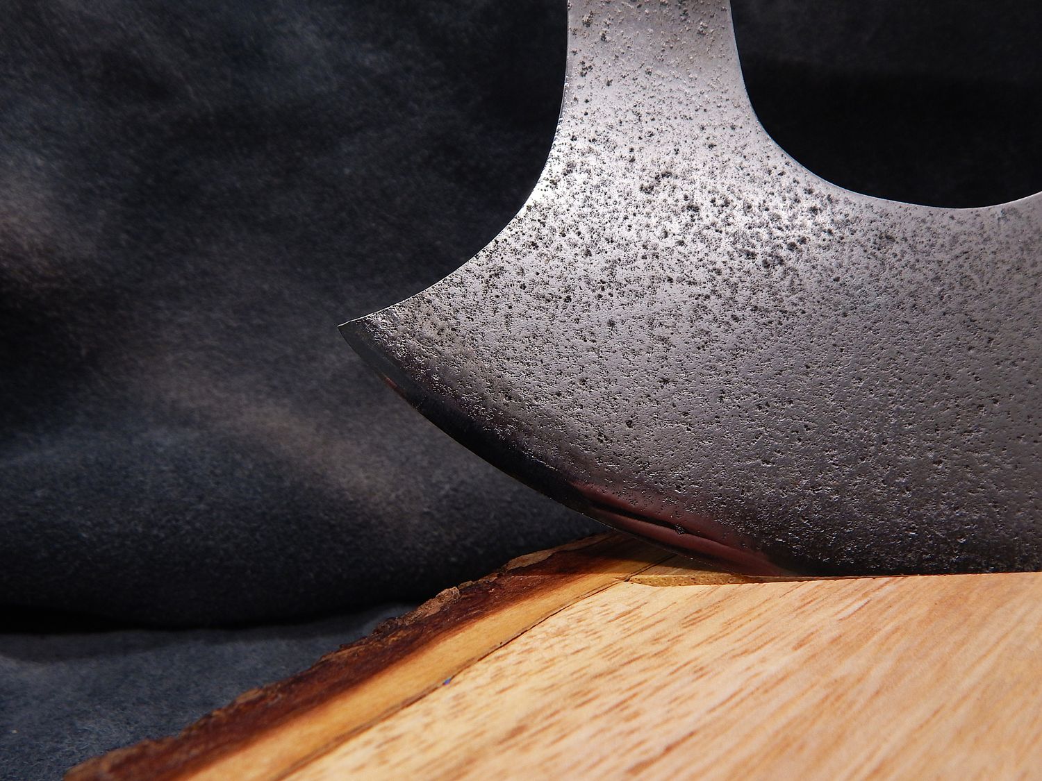 High Carbon Steel Nunivak Ulu With Caribou Antler Handle