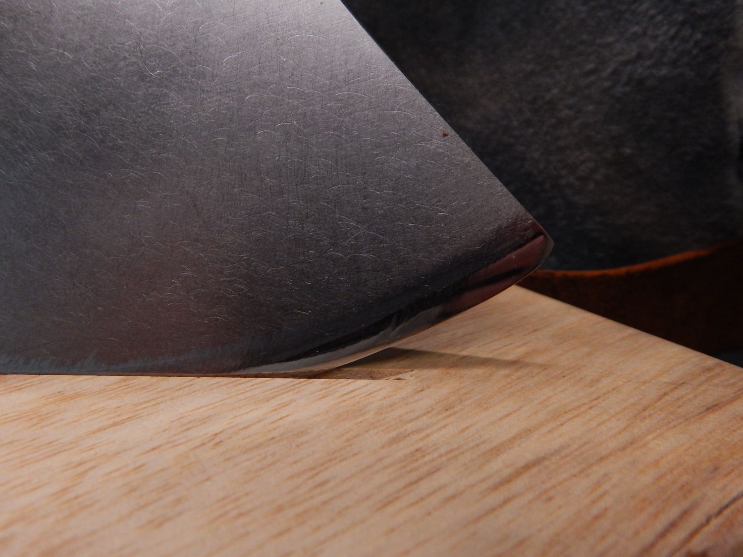 High Carbon Steel Fish River Ulu With Caribou Antler Handle