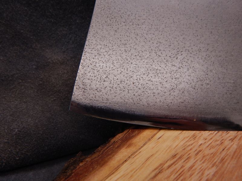 High Carbon Steel Savoonga Ulu With Caribou Antler Handle
