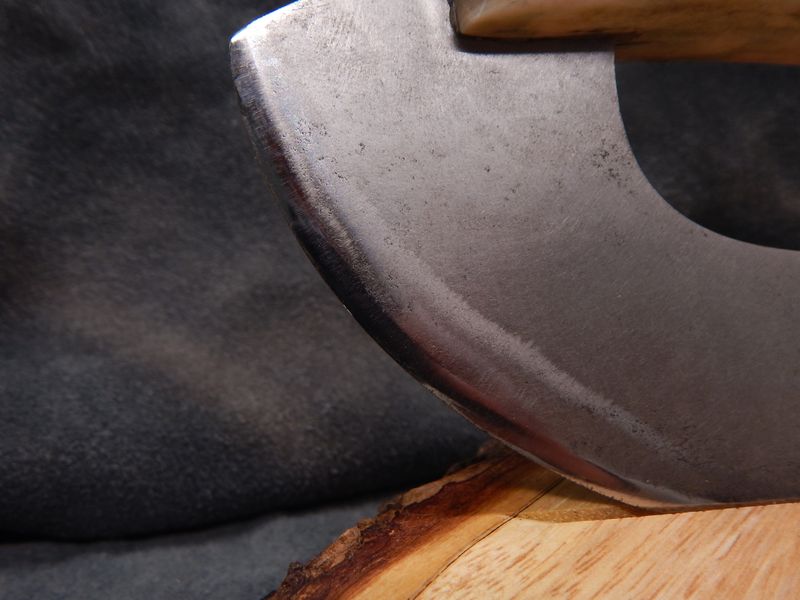 High Carbon Steel Bristol Bay Ulu w/ Caribou Antler Handle