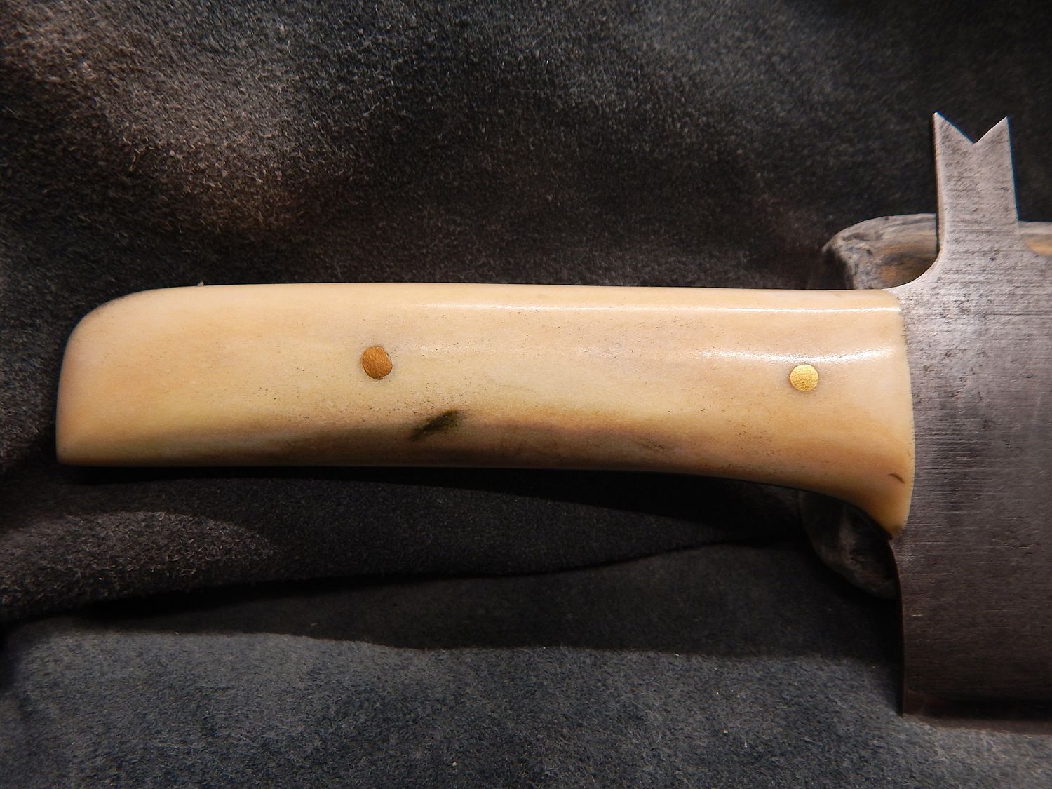 Unique High Carbon Steel And Shed Caribou Antler Cleaver