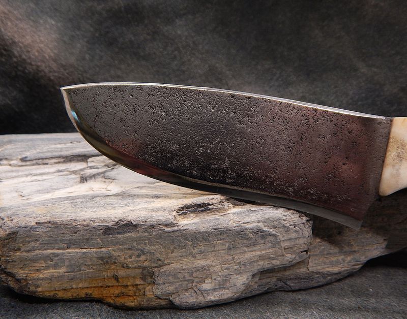 High-Carbon Steel and Shed Caribou Antler Small Eskimo