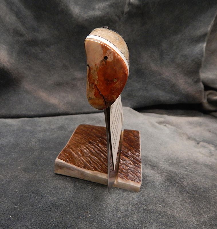 Fossilized Pacific Walrus Rib Bone &amp; Woolly Mammoth Tooth Ulu