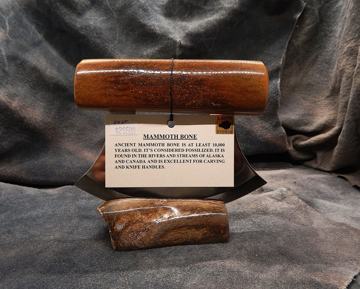 Ancient Woolly Mammoth Bone Ulu