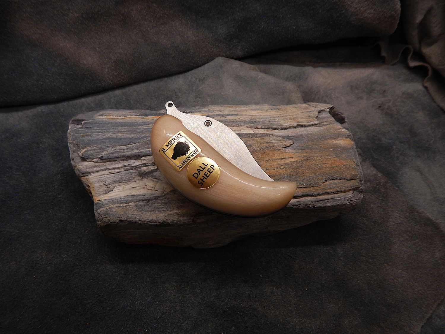 Bob Merry Dall Sheep Horn Pocket Ulu