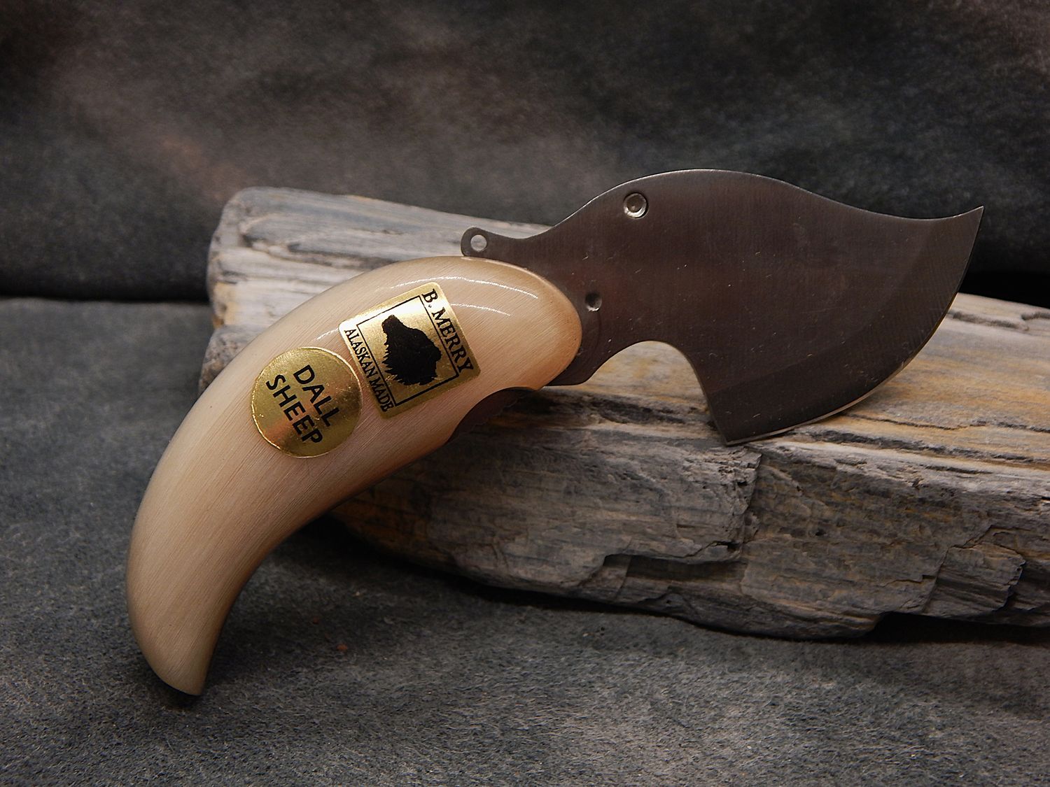 Bob Merry Dall Sheep Horn Pocket Ulu