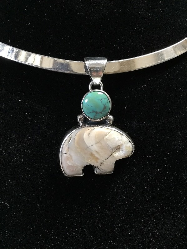 Woolly Mammoth Tooth "Moon Bear" pendant