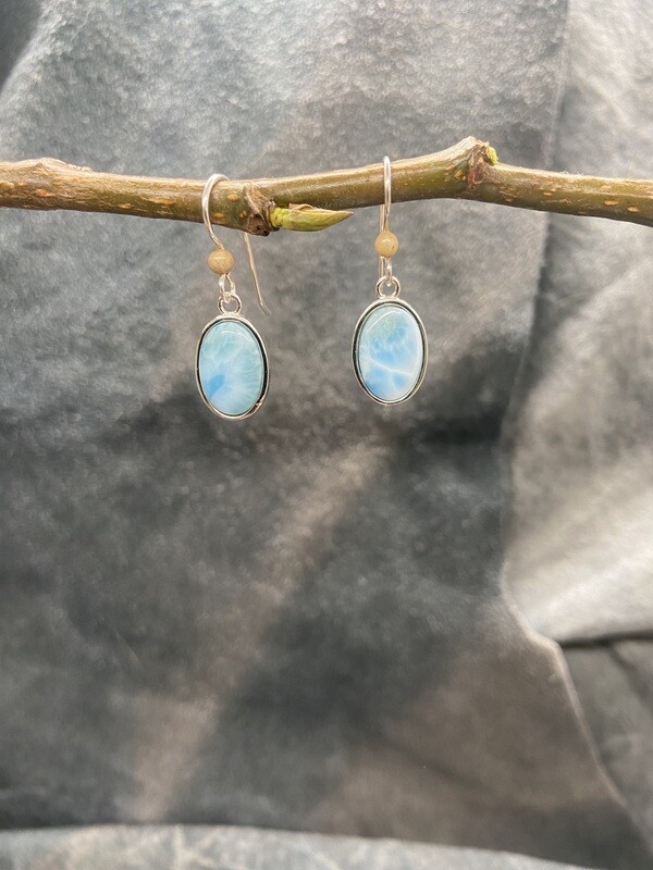 Larimar Oval Dangle
