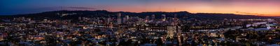 Spring Sunset over Burnside Panorama