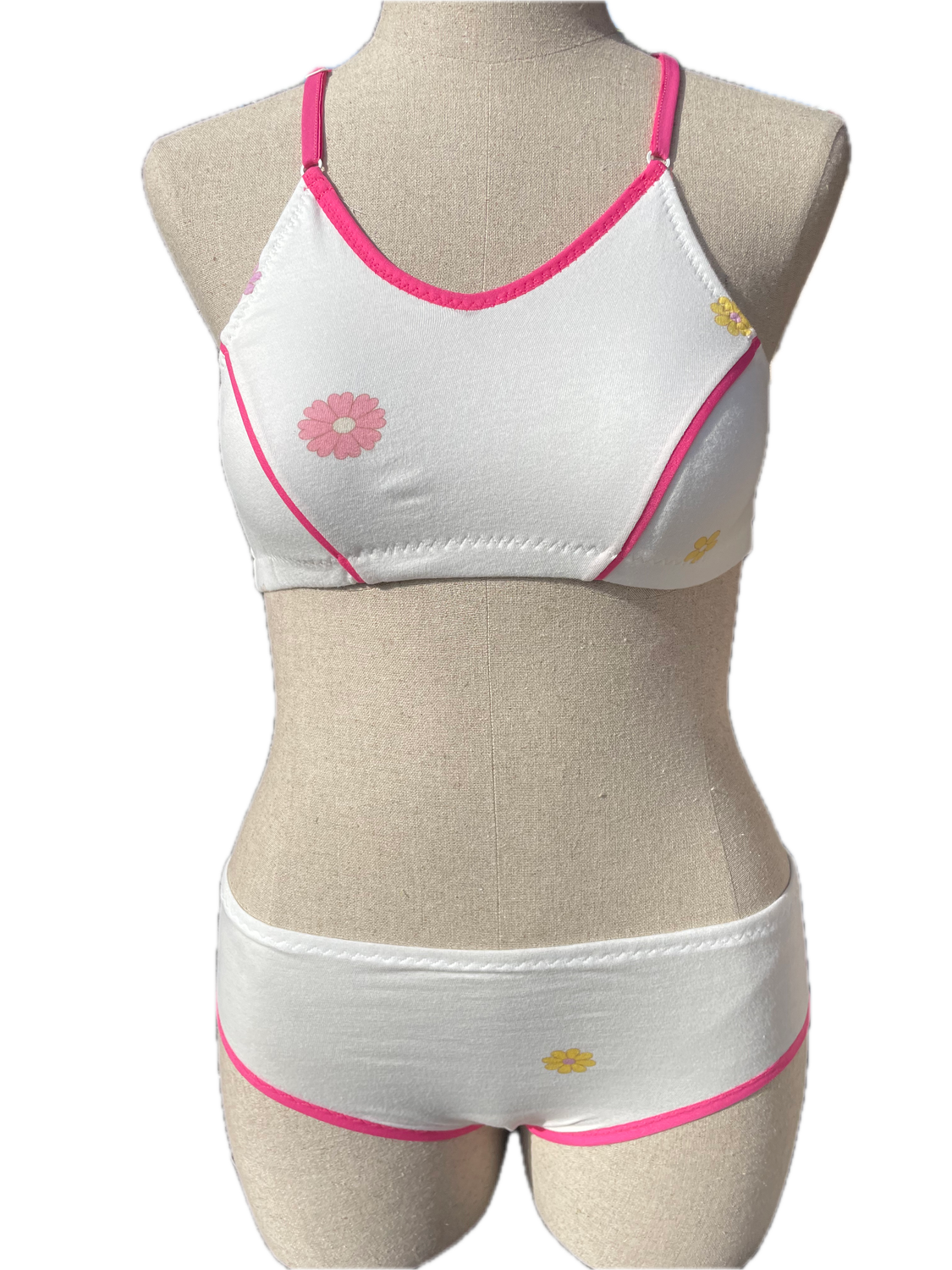 Pink Daisy Sport Top Set