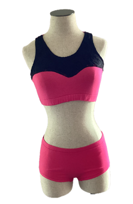 Hot Pink Sport Top Short Set