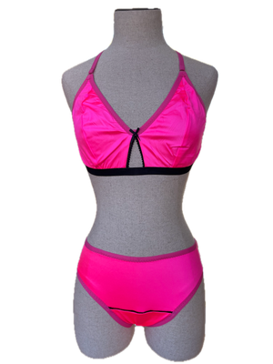 Electric Pink Bralette Set