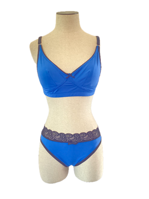 Lake Blue &amp; Lace Bralette Set