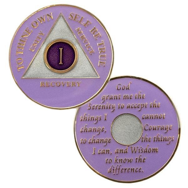 Lavender/Silver Medallion