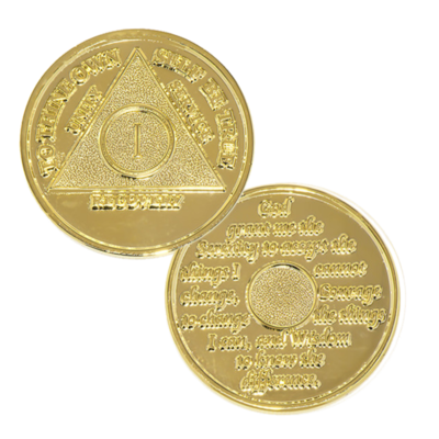 Gold Plated AA Coin