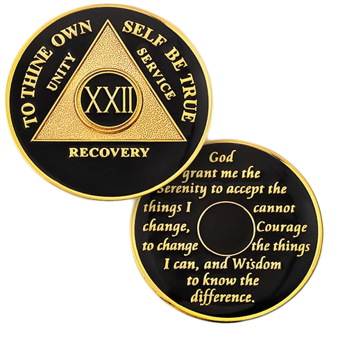 Black/Gold AA Coin