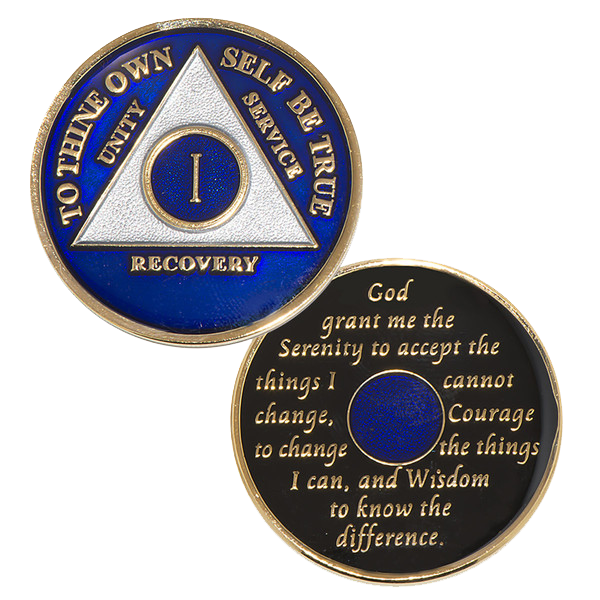 Blue AA Coin