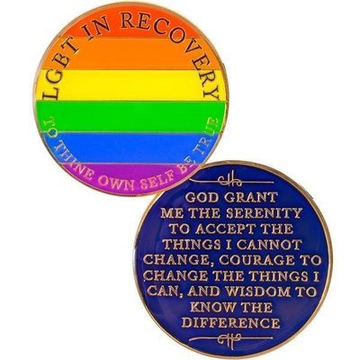 LGBT Rainbow Recovery Medallion