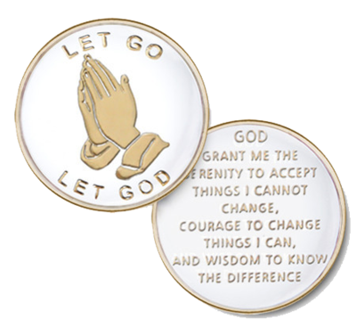 Let Go Let God  Recovery Medallion