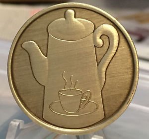 Coffee Pot Bronze Recovery Coin