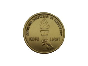 African American in Recovery Bronze Recovery Coin