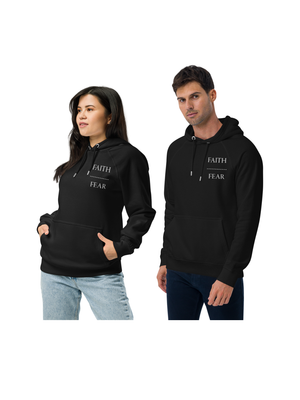 Unisex Faith/Fear Embroidered hoodie