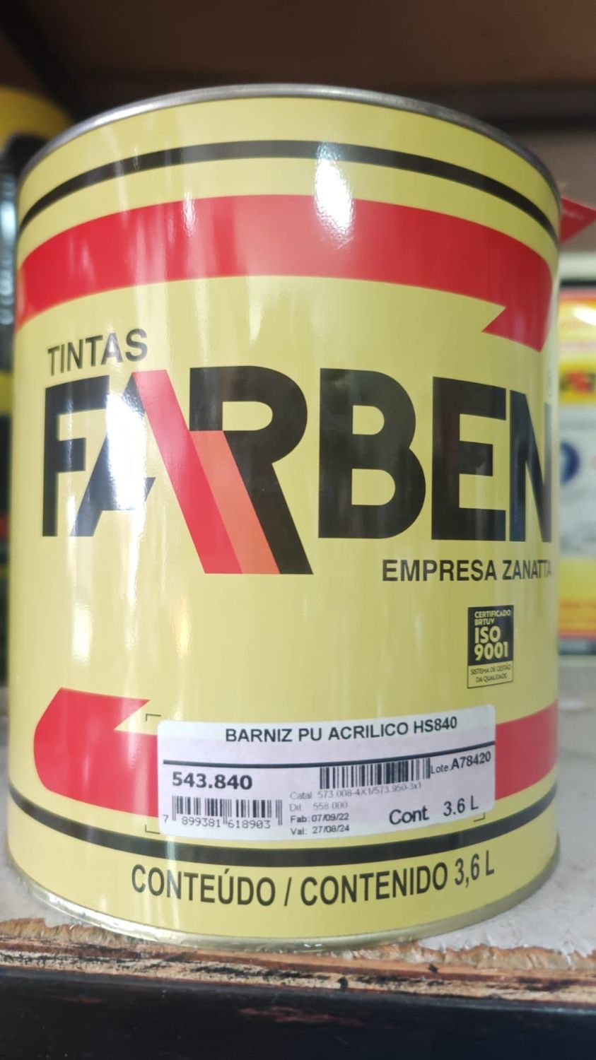 Barniz Pu Acrílico HS840 4x1