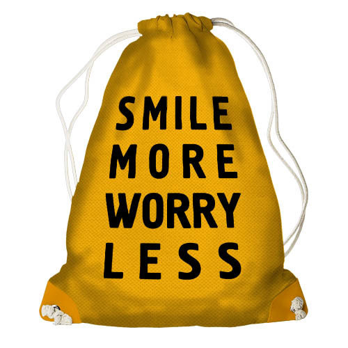 Рюкзак-мешок Smile more worry less