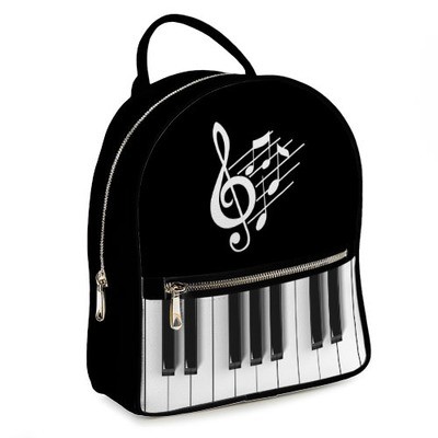 Міський жіночий рюкзак Музика. Клавіші та скрипічний ключ