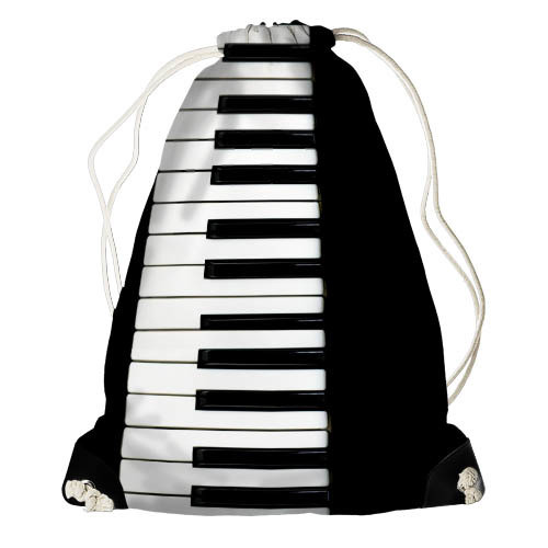 Рюкзак-мешок Клавиши на черном фоне