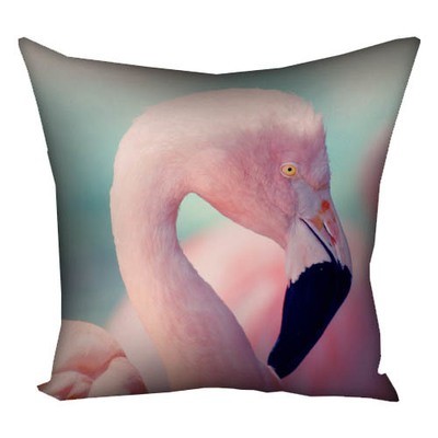 Подушка с принтом 30х30 см Фламинго