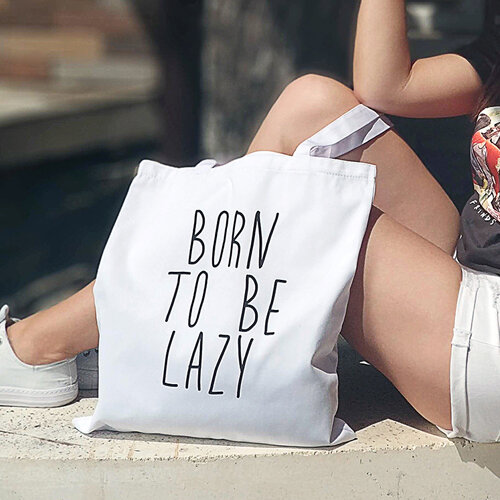 Эко сумка Market (шопер) Born to be lazy