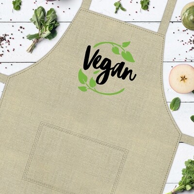 Фартух з написом Vegan