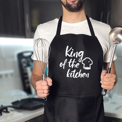 Фартук с надписью King of the kitchen (Король кухни) FRT_19N005