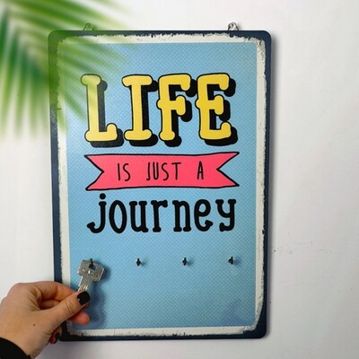 Ключниця настінна вертикальна Life is just a journey