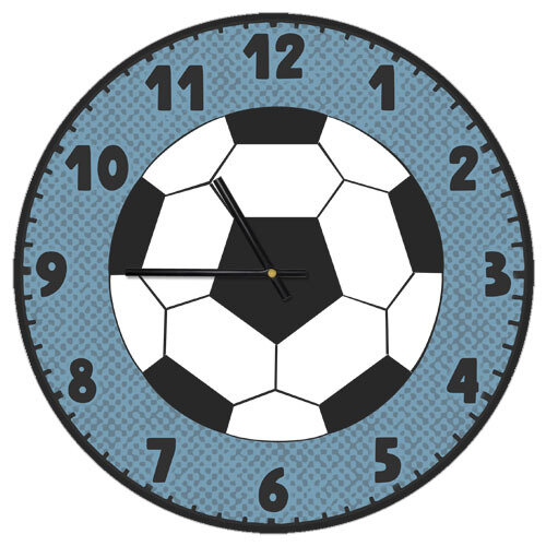 Часы настенные круглые, 36 см Футбольный мяч