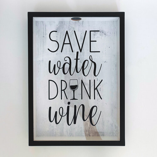 Копилка для винных пробок Save water drink wine