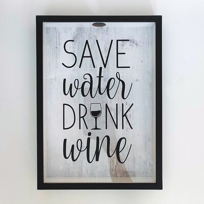 Копилка для винных пробок Save water drink wine