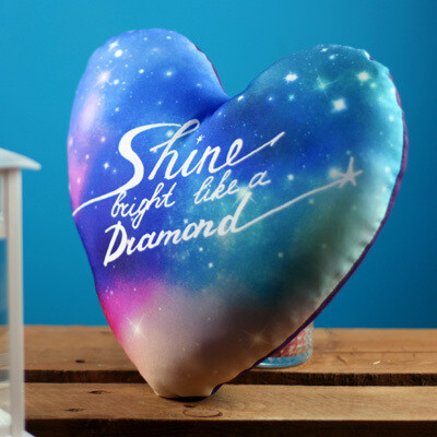 Подушка серце XXL Shine bright like a Diamond