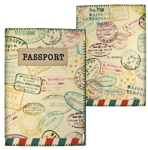 Обложка на паспорт Штампы