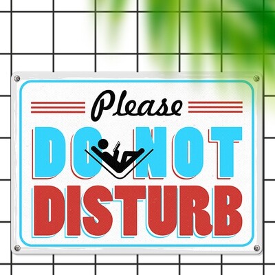 Металева табличка Please do not desturb