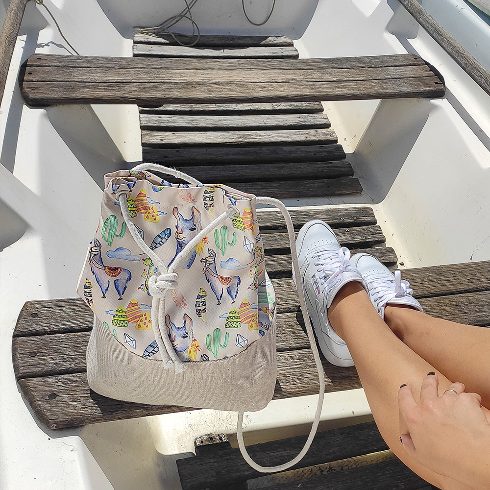 Рюкзак тканевый Summer Ламы Рюкзак тканевый Summer Ламы